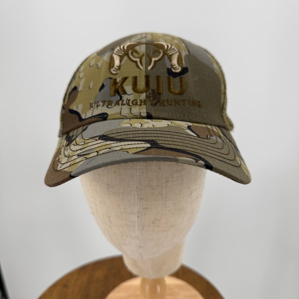 KUIU Ultralight Hunting Camo Mesh Trucker Baseball Cap Hat One Size